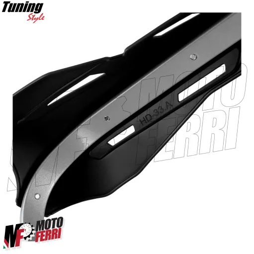 MF4198 Paramani Rinforzati Anima in Acciaio Universale Moto Cross Enduro Nero