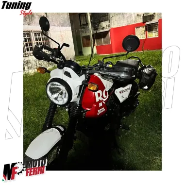 MF4198 Paramani Rinforzati Anima in Acciaio Universale Moto Cross Enduro Nero