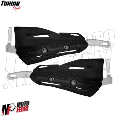 MF4198 Paramani Rinforzati Anima in Acciaio Universale Moto Cross Enduro Nero