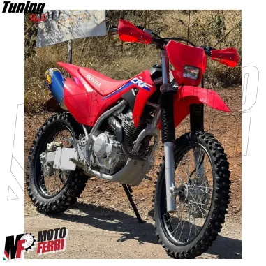 MF4198 Paramani Rinforzati Anima in Acciaio Universale Moto Cross Enduro Rosso