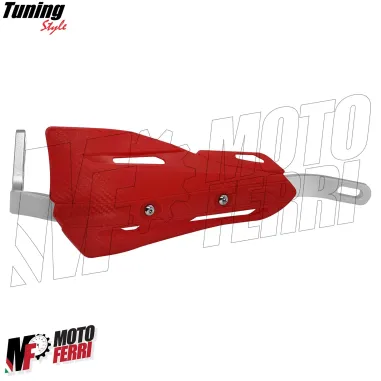 MF4198 Paramani Rinforzati Anima in Acciaio Universale Moto Cross Enduro Rosso