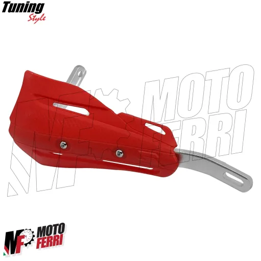 MF4198 Paramani Rinforzati Anima in Acciaio Universale Moto Cross Enduro Rosso