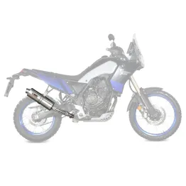 MF7080 Scarico Marmitta MIVV Oval Yamaha Tenere 700 2019 / 2025 Omologato Inox
