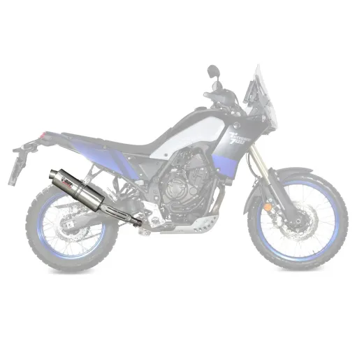 MF7080 Scarico Marmitta MIVV Oval Yamaha Tenere 700 2019 / 2025 Omologato Inox