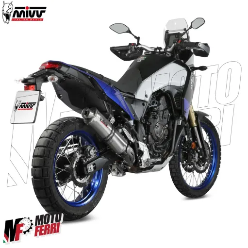 MF7080 Scarico Marmitta MIVV Oval Yamaha Tenere 700 2019 / 2025 Omologato Inox