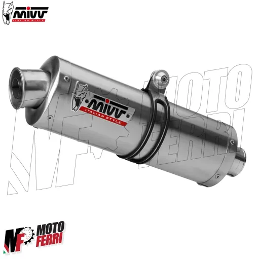 MF7080 Scarico Marmitta MIVV Oval Yamaha Tenere 700 2019 / 2025 Omologato Inox