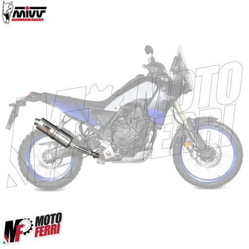 MF7080 Scarico Marmitta MIVV Oval Yamaha Tenere 700 2019 / 2025 Omologato Inox