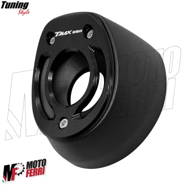 MF7085 Placca CNC Fondello Marmitta Tmax 560 mod 2020/2024 Alluminio Nero