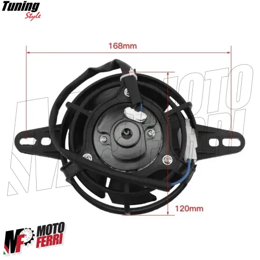 MF7086 Ventola di Raffreddamento Motore Radiatore Universale Moto Cross Enduro