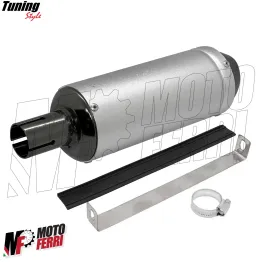 MF7087 Silenziatore Marmitta Dm 28 Universale Scooter Mini Cross PitBike ATV 2