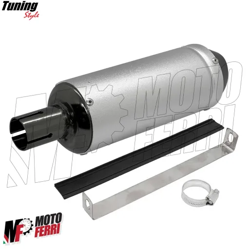 MF7087 Silenziatore Marmitta Dm 28 Universale Scooter Mini Cross PitBike ATV