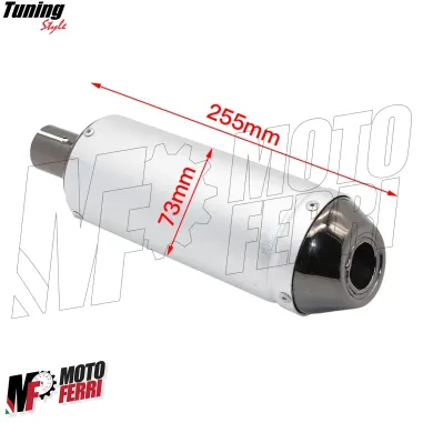 MF7087 Silenziatore Marmitta Dm 28 Universale Scooter Mini Cross PitBike ATV