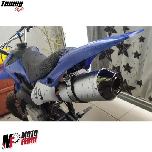 MF7087 Silenziatore Marmitta Dm 28 Universale Scooter Mini Cross PitBike ATV
