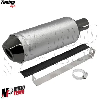 MF7087 Silenziatore Marmitta Dm 28 Universale Scooter Mini Cross PitBike ATV