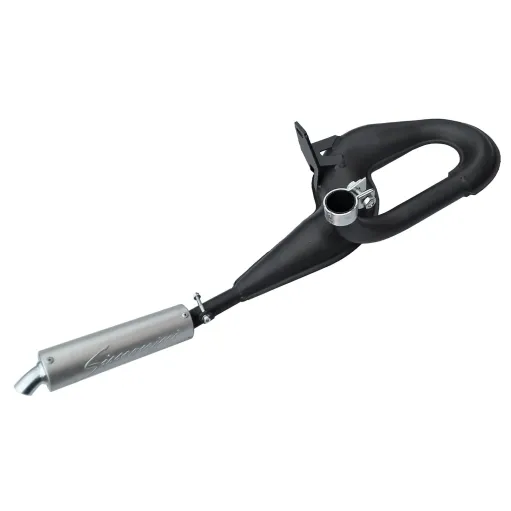 MF0999 - MARMITTA SIMONINI VESPA PX 125 150 NERA SILENZIATORE ALLUMINIO - 40301