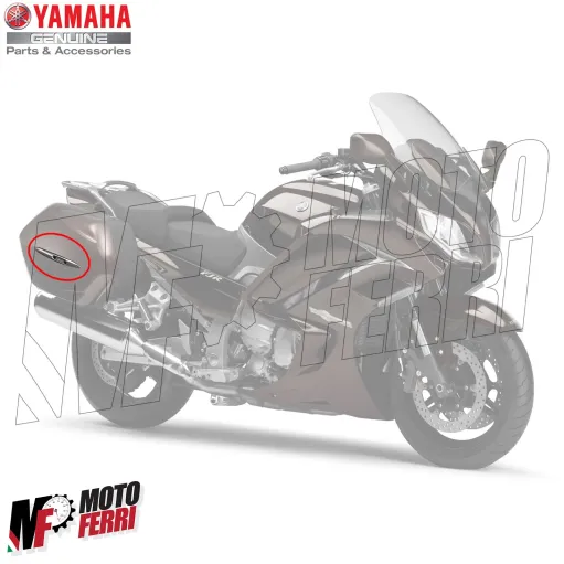 MF7100 Emblema Fregio Borsa Destra Originale Yamaha FJR 1300 mod 2013/2024
