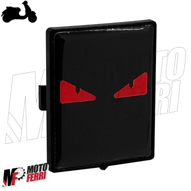 MF7112 Emblema Scudetto Stemma Occhi Rossi Vespa GTS GTV LX S Primavera Sprint