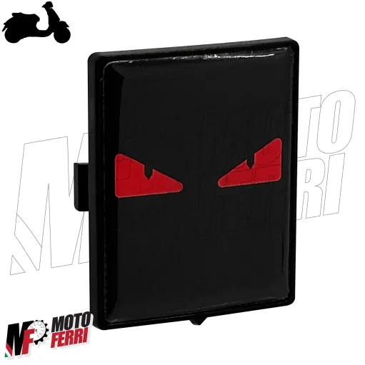 MF7112 Emblema Scudetto Stemma Occhi Rossi Vespa GTS GTV LX S Primavera Sprint