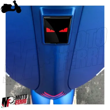MF7112 Emblema Scudetto Stemma Occhi Rossi Vespa GTS GTV LX S Primavera Sprint