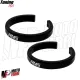 MF7117 Anelli Forcella Sospensione con Logo Yamaha YZF R6 - Alluminio CNC Nero