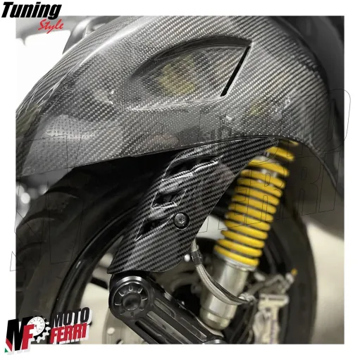 MF7118 Coperchio Forcella Vespa Primavera / Sprint 50 125 150 Carbon Look
