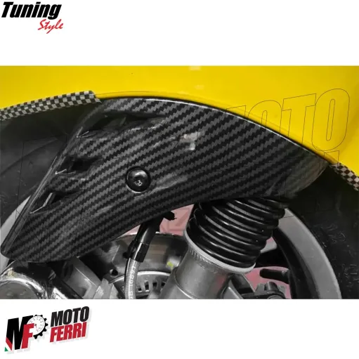 MF7118 Coperchio Forcella Vespa Primavera / Sprint 50 125 150 Carbon Look