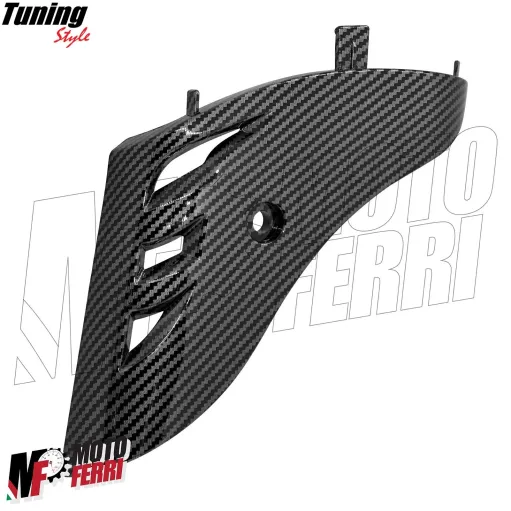 MF7118 Coperchio Forcella Vespa Primavera / Sprint 50 125 150 Carbon Look