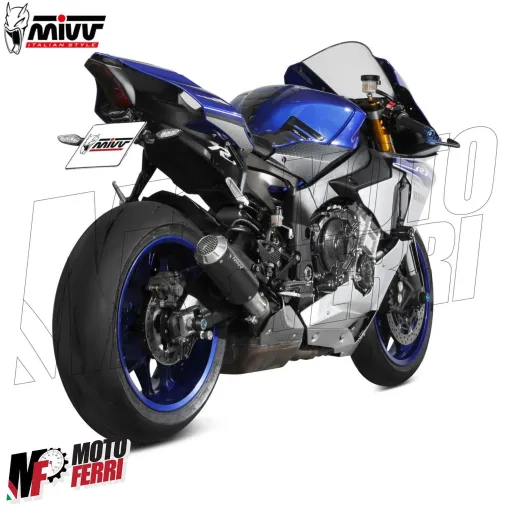 MF7120 Scarico Marmitta MIVV MK3 Yamaha R1 2015 / 2022 Carbonio Omologato E3 E4