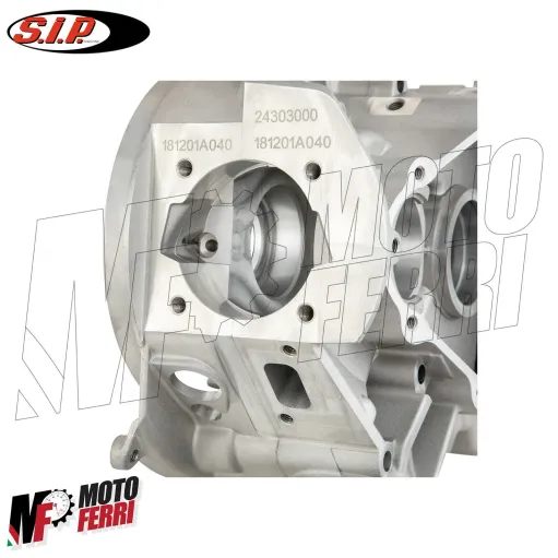 MF1014 Coppia Carter Motore SIP 2 Fori Vespa 50 Special R L 125 ET3 Primavera