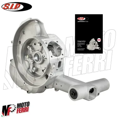 MF1014 Coppia Carter Motore SIP 2 Fori Vespa 50 Special R L 125 ET3 Primavera