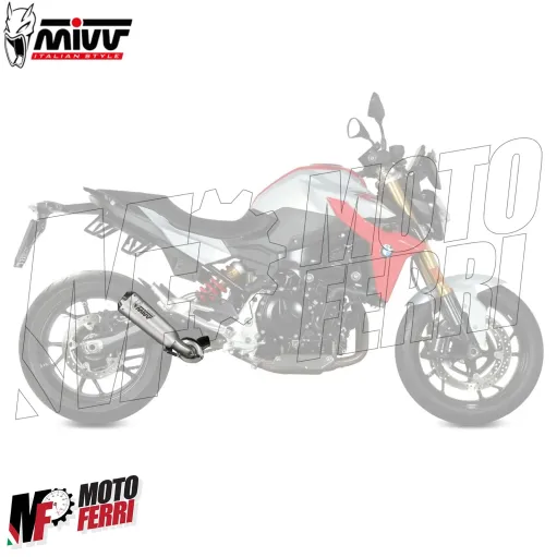 MF7137 Scarico Marmitta MIVV X-M1 per BMW F900R 2020 - 2025 Titanio Omologato E5