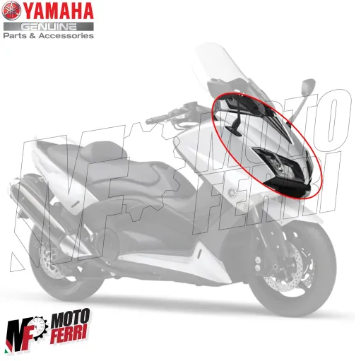 MF7141 Carena Scudo Anteriore TMax 530 2015 / 2016 Originale Yamaha Bianco Met