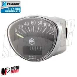 MF1016 - CONTACHILOMETRI FONDO NERO ORIGINALE 120 KM/H VESPA ET3 SPRINT RALLY TS 2