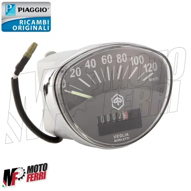 MF1016 - CONTACHILOMETRI FONDO NERO ORIGINALE 120 KM/H VESPA ET3 SPRINT RALLY TS