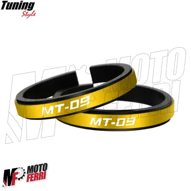 MF7145 Anelli Forcella Sospensione con Logo Yamaha MT-09 - Alluminio CNC Oro