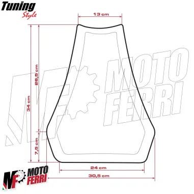 MF7161 Sella in Schiuma da Pista 20mm Universale CBR R6 R1 GSX-R Panigale Ninja