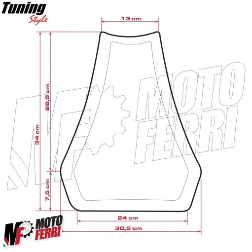 MF7161 Sella in Schiuma da Pista 20mm Universale CBR R6 R1 GSX-R Panigale Ninja