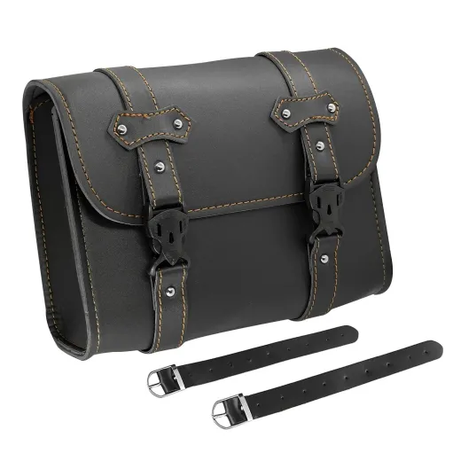 MF7162 Borsa Laterale in eco Pelle Moto Vintage Custom Harley Triumph Royal