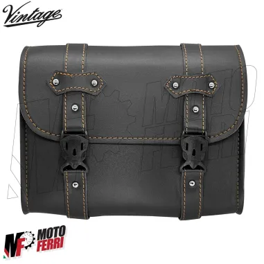 MF7162 Borsa Laterale in eco Pelle Moto Vintage Custom Harley Triumph Royal