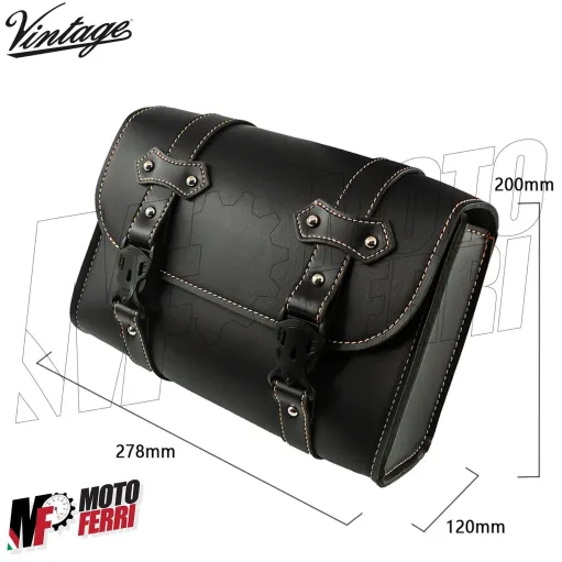 MF7162 Borsa Valigia Portapacchi in Pelle Vespa GTS Primavera LX PX ET3 Special