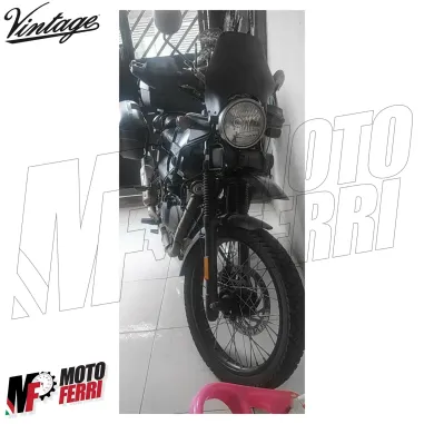 MF7163 Borsa Rullo in Pelle Moto Vintage Custom Harley Triumph Royal Honda BMW