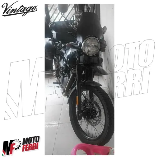 MF7163 Borsa Rullo in Pelle Moto Vintage Custom Harley Triumph Royal Honda BMW