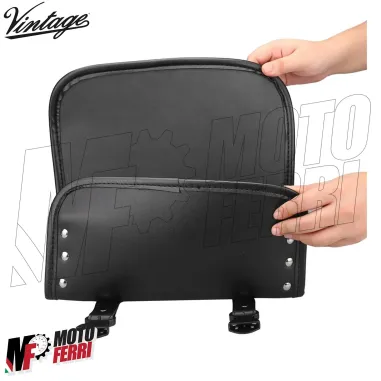 MF7163 Borsa Rullo in Pelle Moto Vintage Custom Harley Triumph Royal Honda BMW