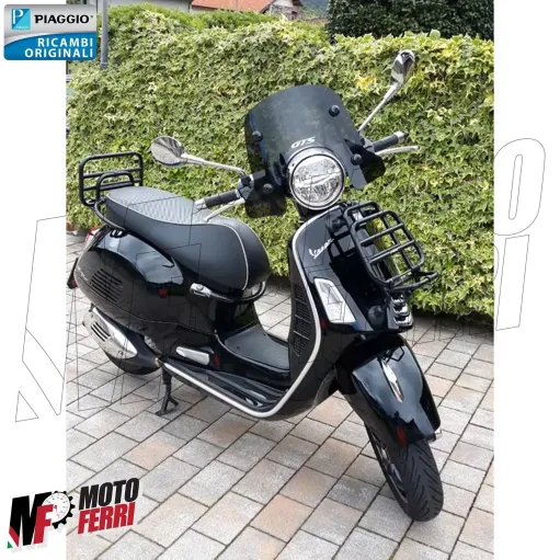 MF7165 Portapacchi Anteriore Nero Originale Vespa GTS 125 300 HPE mod 2019/2024