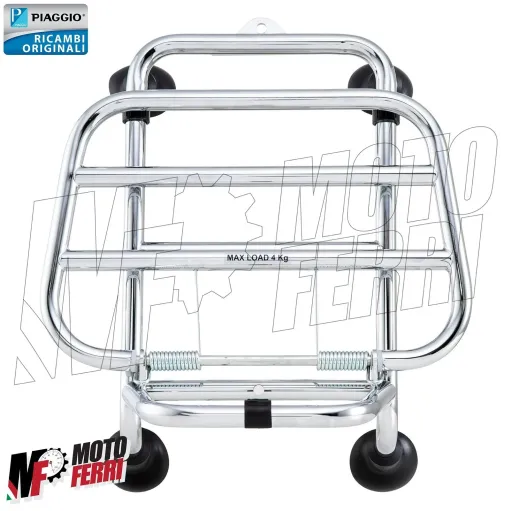 MF7166 Portapacchi Anteriore Cromato Originale Vespa GTS 125 300 HPE (2019/2024)
