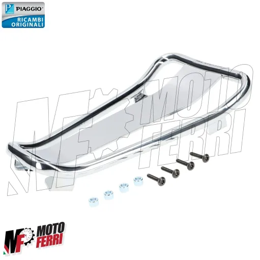 MF7167 Portapacchi Pedana Cromato Originale Vespa Primavera / Sprint mod 2024 Elettrica