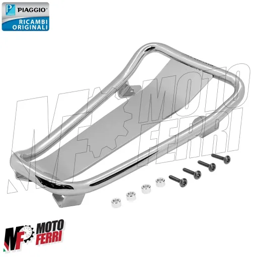 MF7167 Portapacchi Pedana Cromato Originale Vespa Primavera / Sprint mod 2024 Elettrica