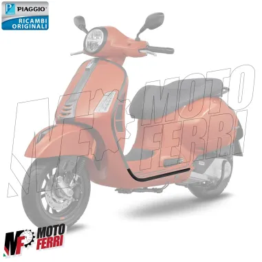 MF7189 Bordo Pedana Sinistro Nero Originale Vespa GTS 300 Super Sport 2023 2024