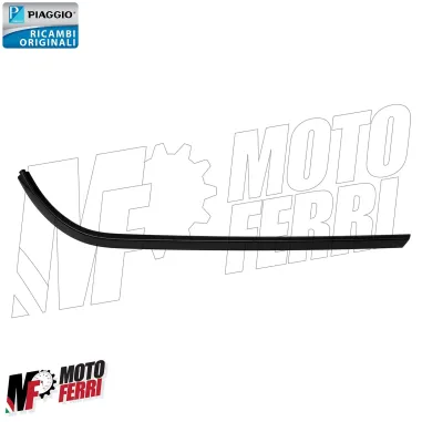 MF7189 Bordo Pedana Sinistro Nero Originale Vespa GTS 300 Super Sport 2023 2024