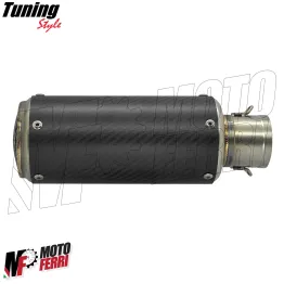 MF7192 Silenziatore Marmitta Dm 51 Universale Moto effetto Carbonio Racing 2
